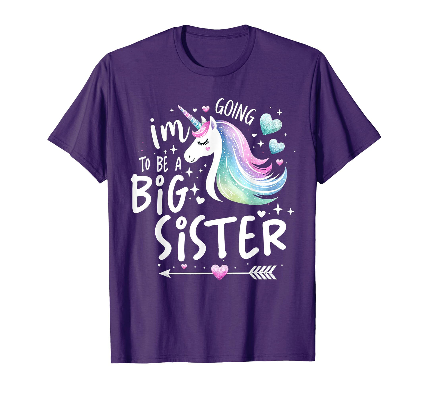 Best Sibling Baby Shower Big Sister Shirts for Girls Unicorn T-Shirt