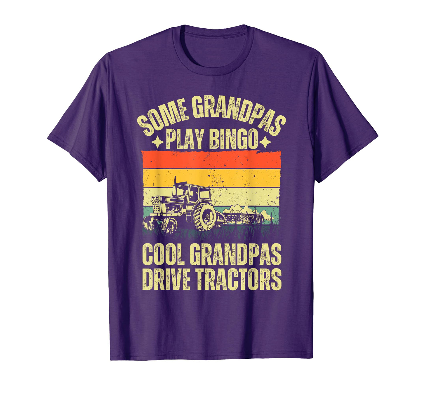 Tractor Art For Grandpa Men Farming Farmer Farm Tractor T-Shirt