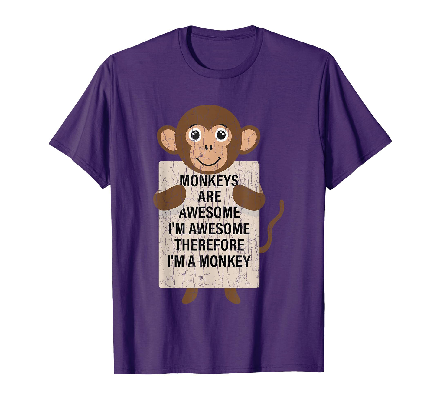 Monkeys Are Awesome Funny Monkey Animal Lover Graphic T-Shirt