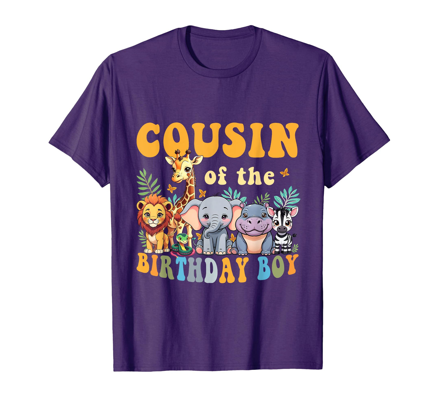 Cousin of the Birthday Boy Kid Safari Jungle Animal Matching T-Shirt