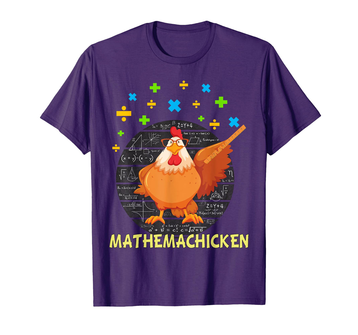 Mathemachicken shirt teacher Math Lovers Funny chicken T-Shirt