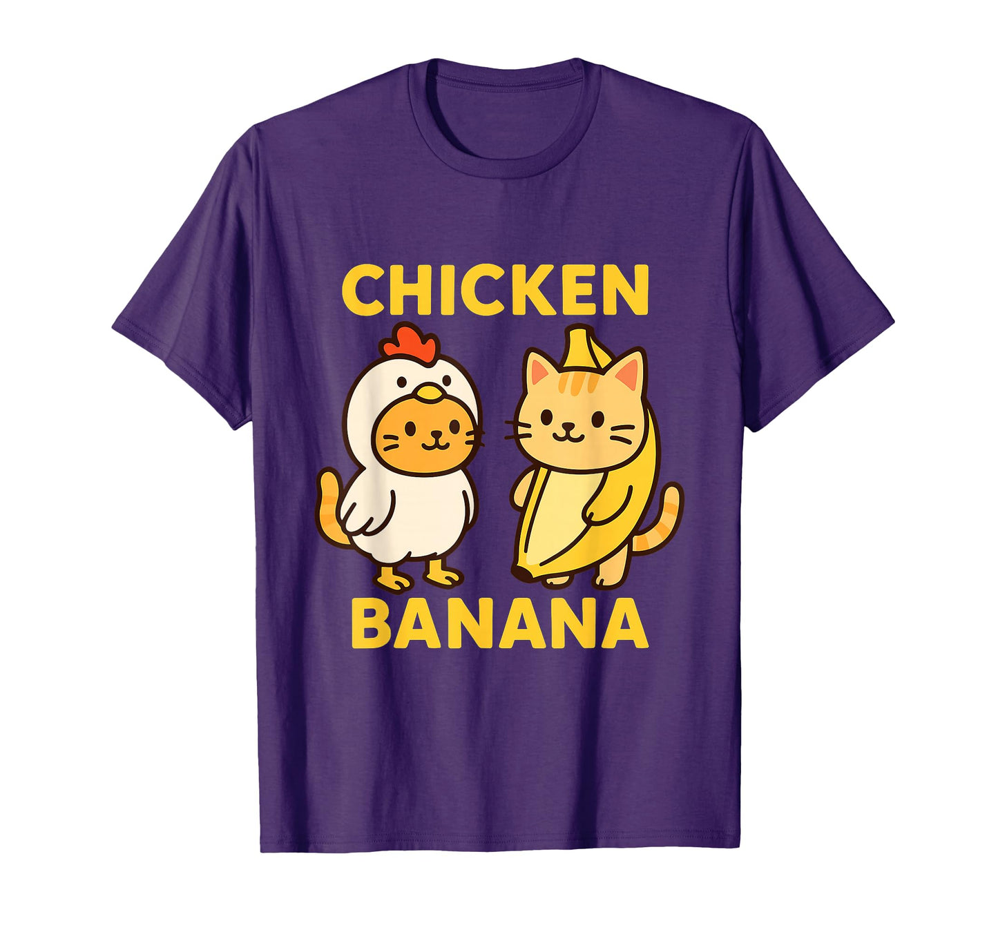 Funny Cat Chicken Banana T-Shirt