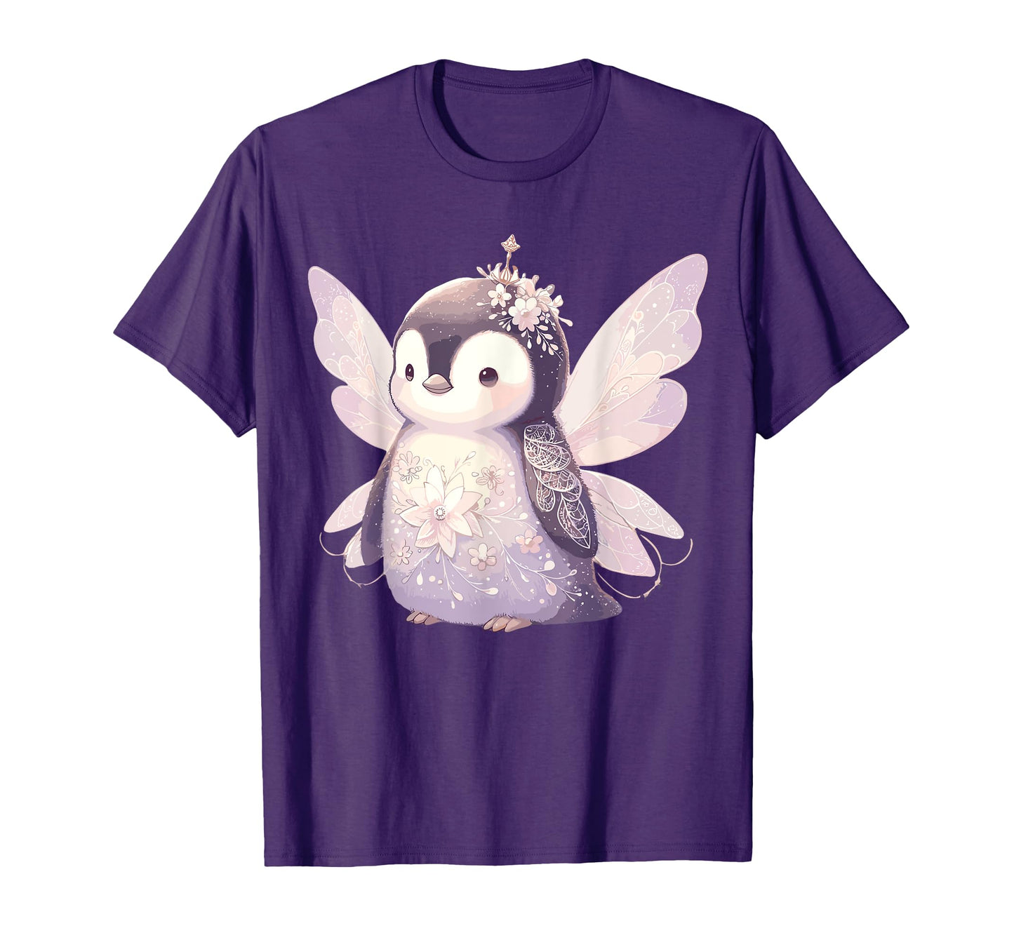 Cute Fairy Fairycore Aesthetic Penguin Lover Apparel Penguin T-Shirt