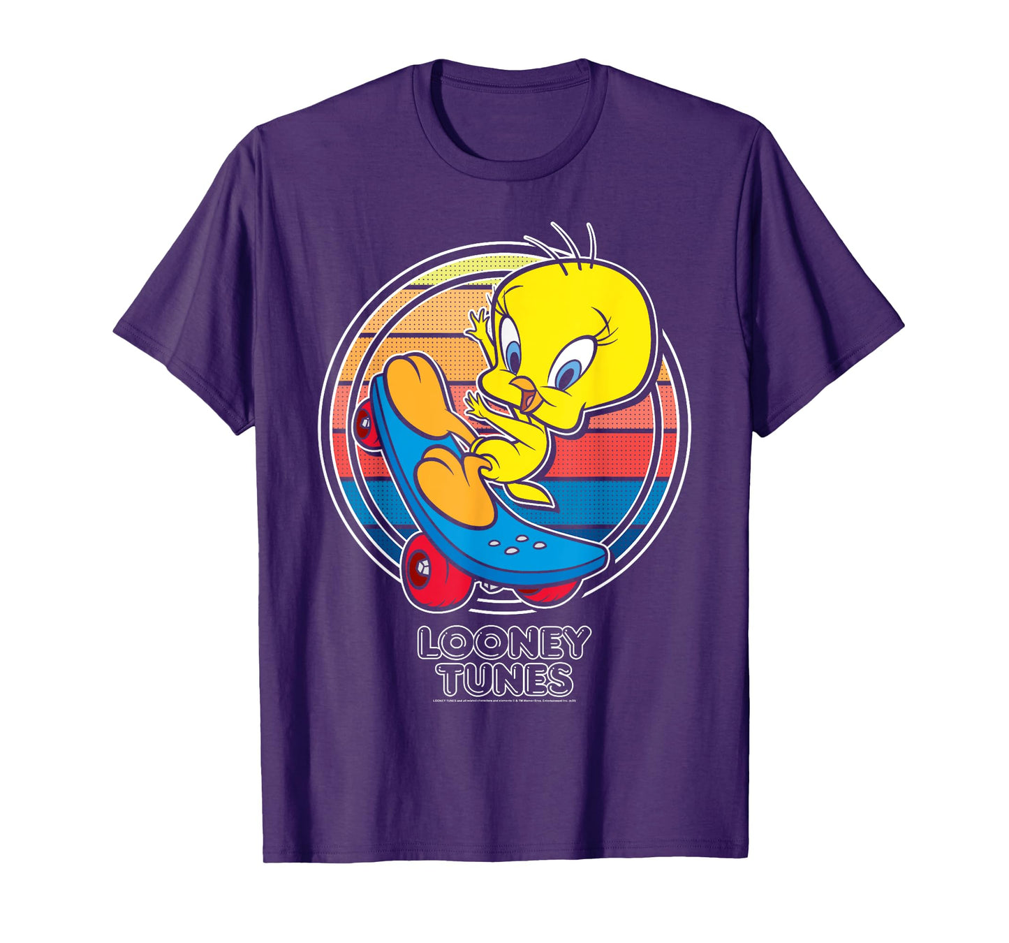 Looney Tunes Tweety Bird Skate Portrait T-Shirt