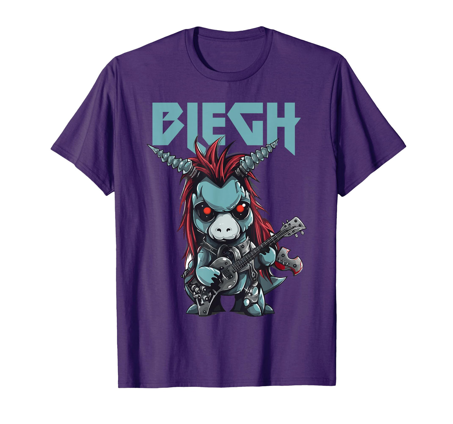 Blegh Heavy Metal Metalcore Unicorn T-Shirt