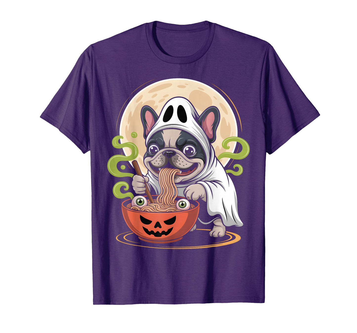 French Bulldog Halloween Ramen Ghost Dog T-Shirt