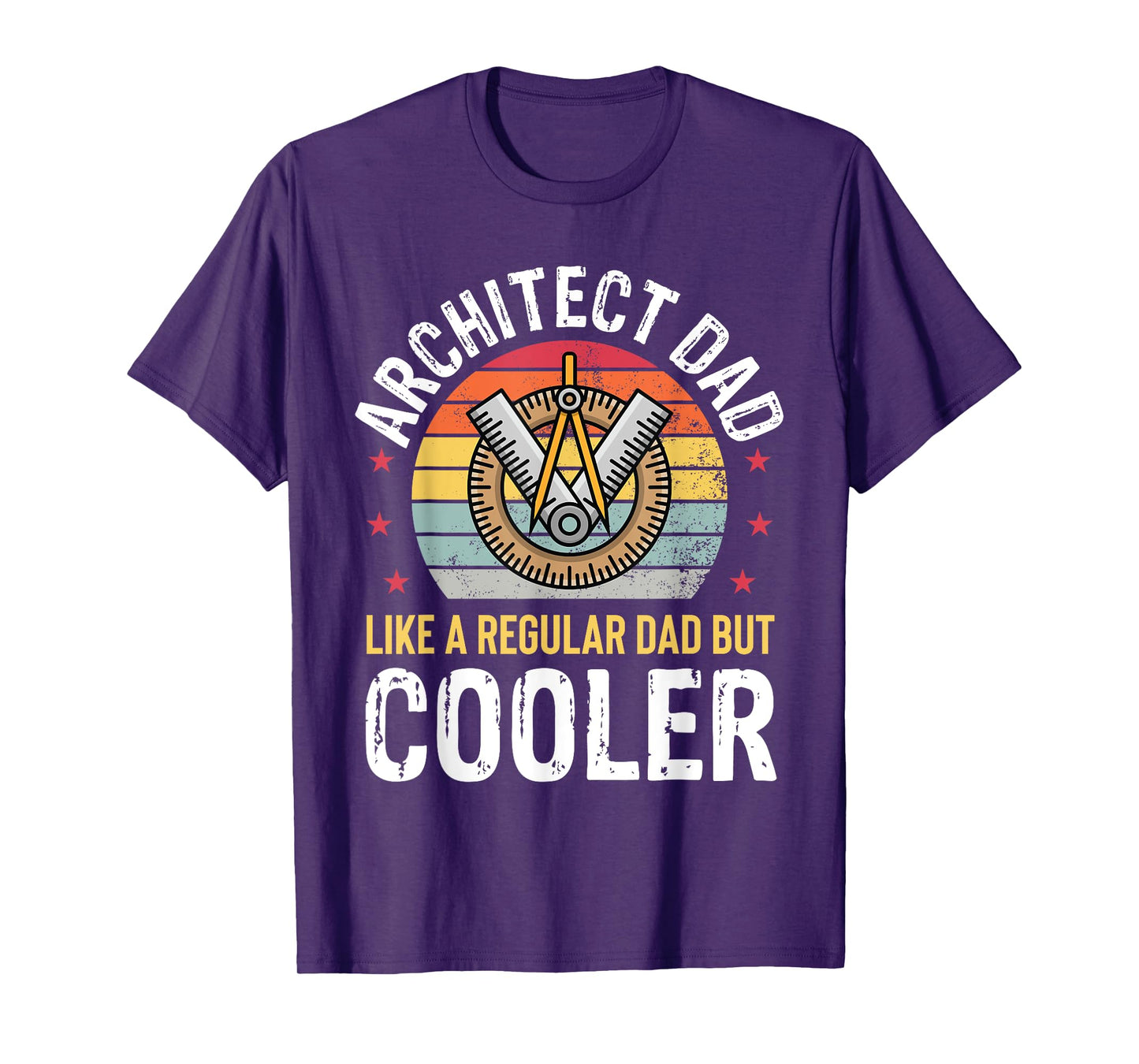 Architect Dad Architecture Engineer Father Mens Retro Funny T-Shirt
