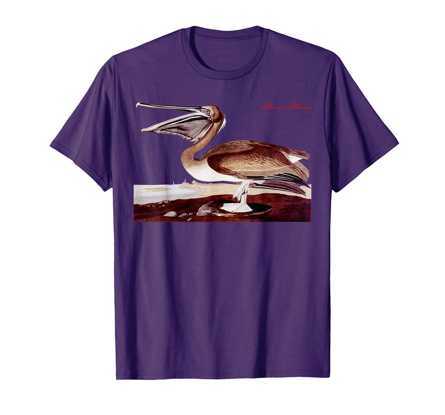 Audubon Brown Pelican North American Birds Education Nature T-Shirt