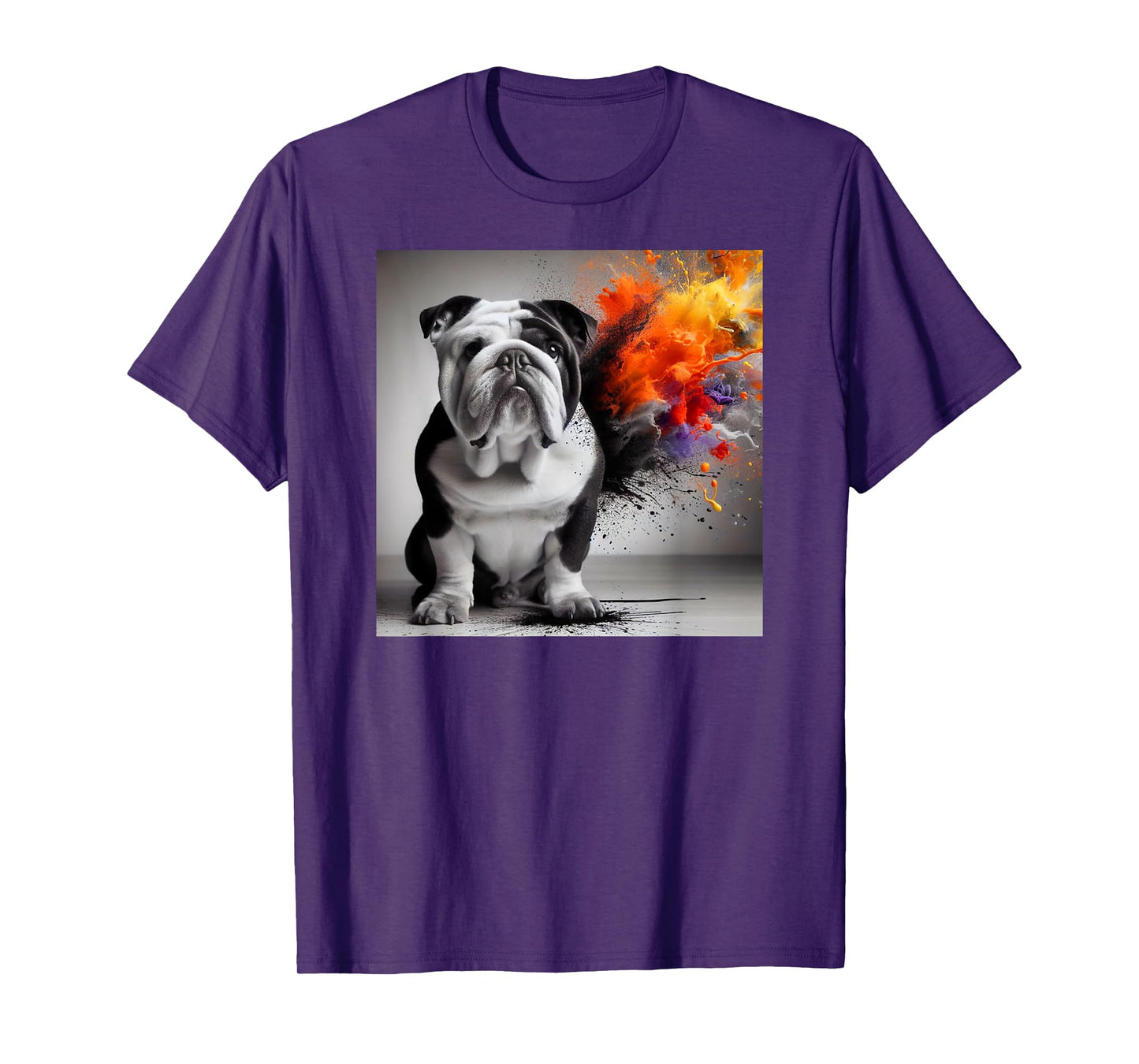 Bold Bulldog Contrast, Bulldog themed Men Women Kids T-Shirt