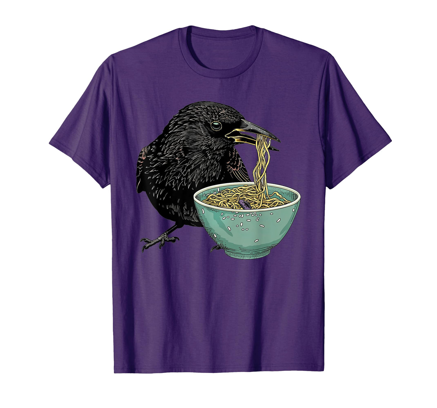 Starling Eating Ramen T-Shirt