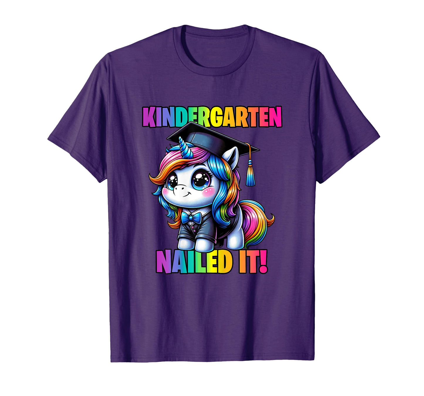 Graduation Kindergarten Unicorn Nailed It Girls Grad Magical T-Shirt