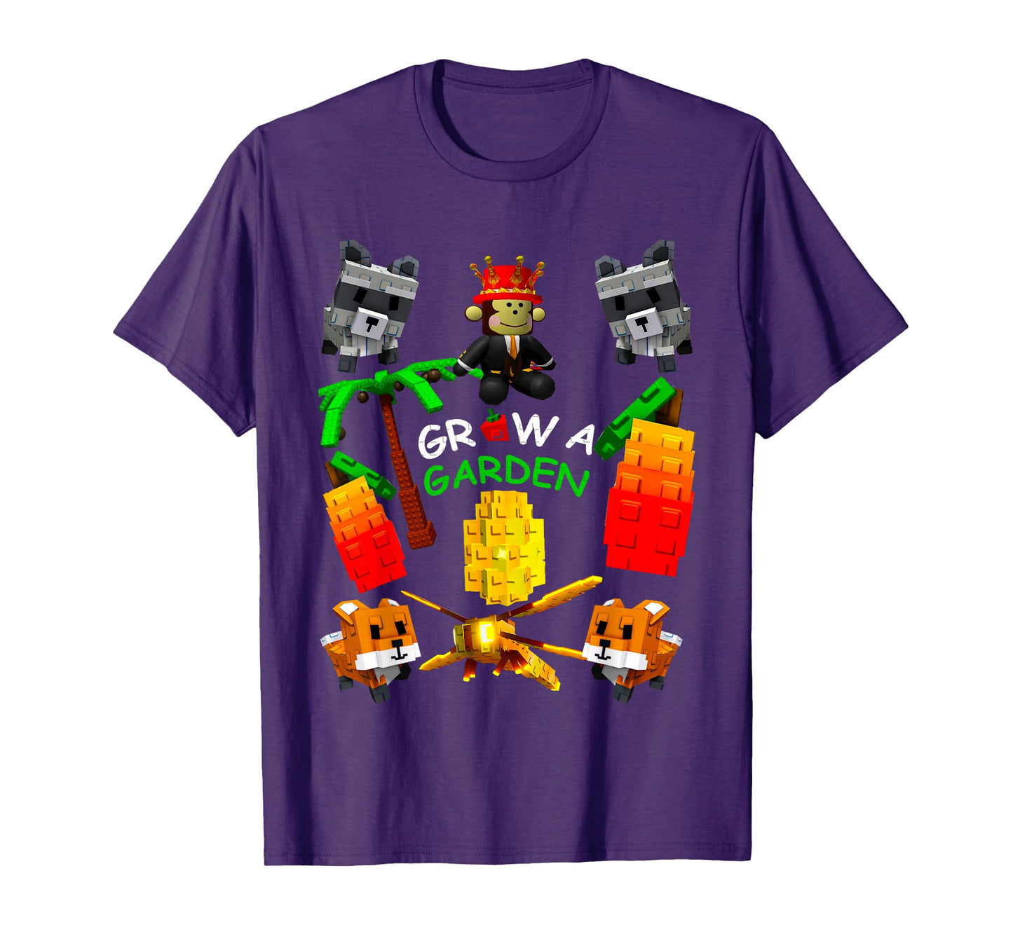 Grow A Garden Gamer Fruit Palm Monkey Pet Candy Blossom T-Shirt