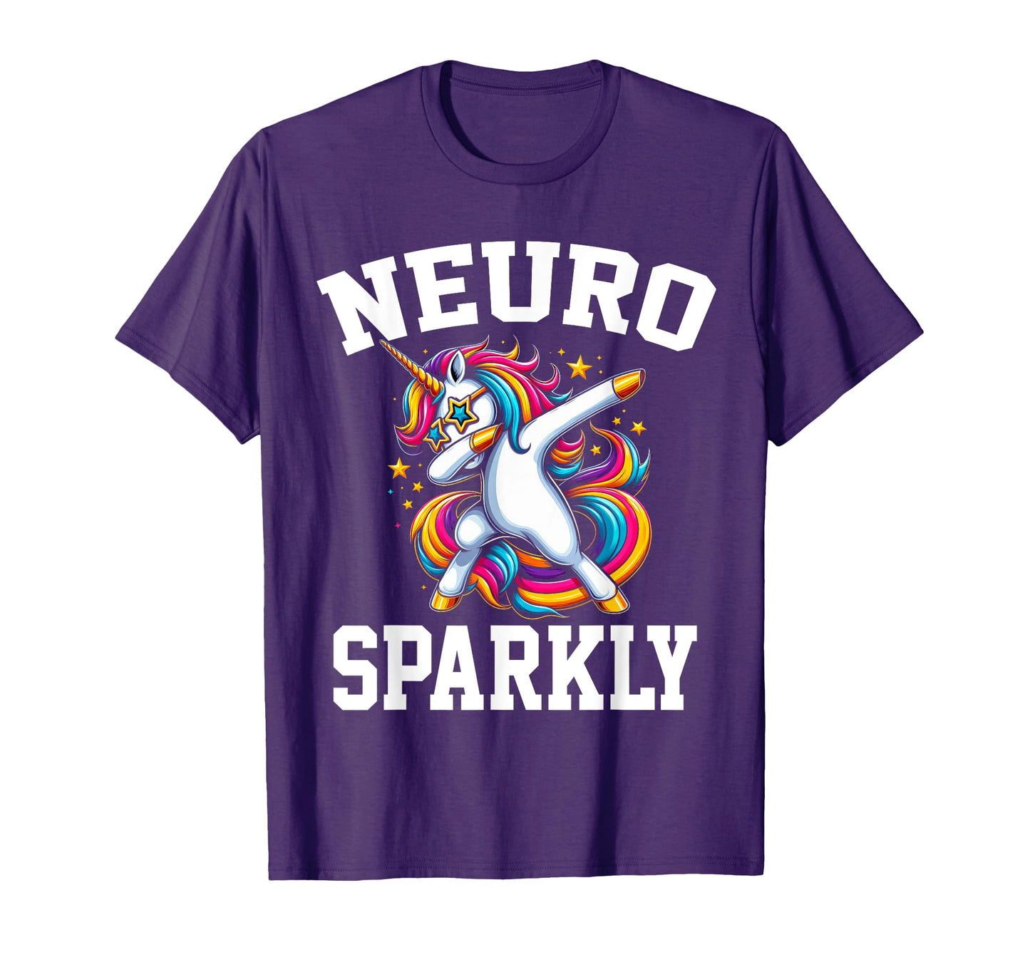 Neurodivergent Neurosparkly Neurodivergence Unicorn ADHD ASD T-Shirt