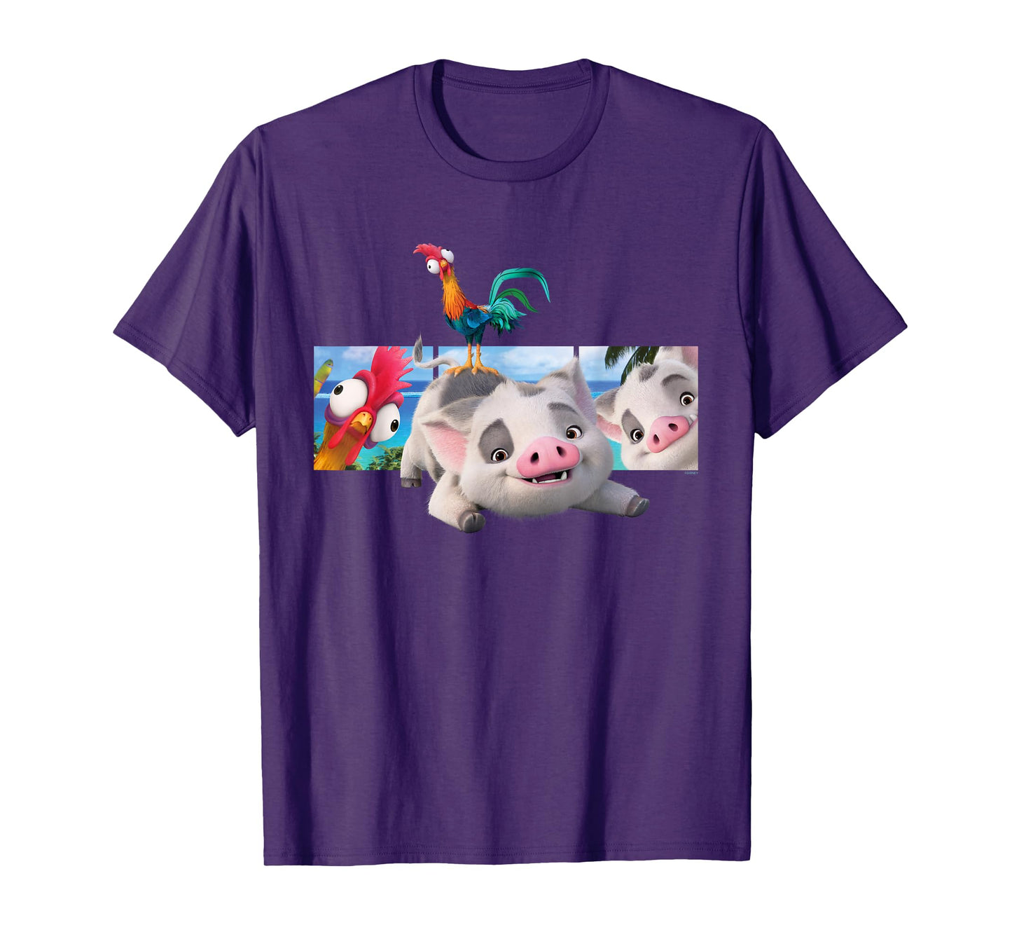 Disney Moana 2 Best Beach Friends Pua and Heihei T-Shirt