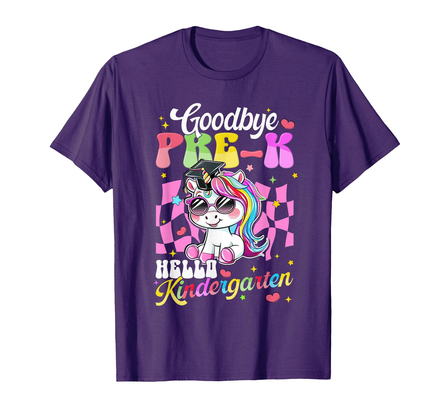 Girls Pre-K Graduation Cute Unicorn Preschool Graduate 2025 T-Shirt