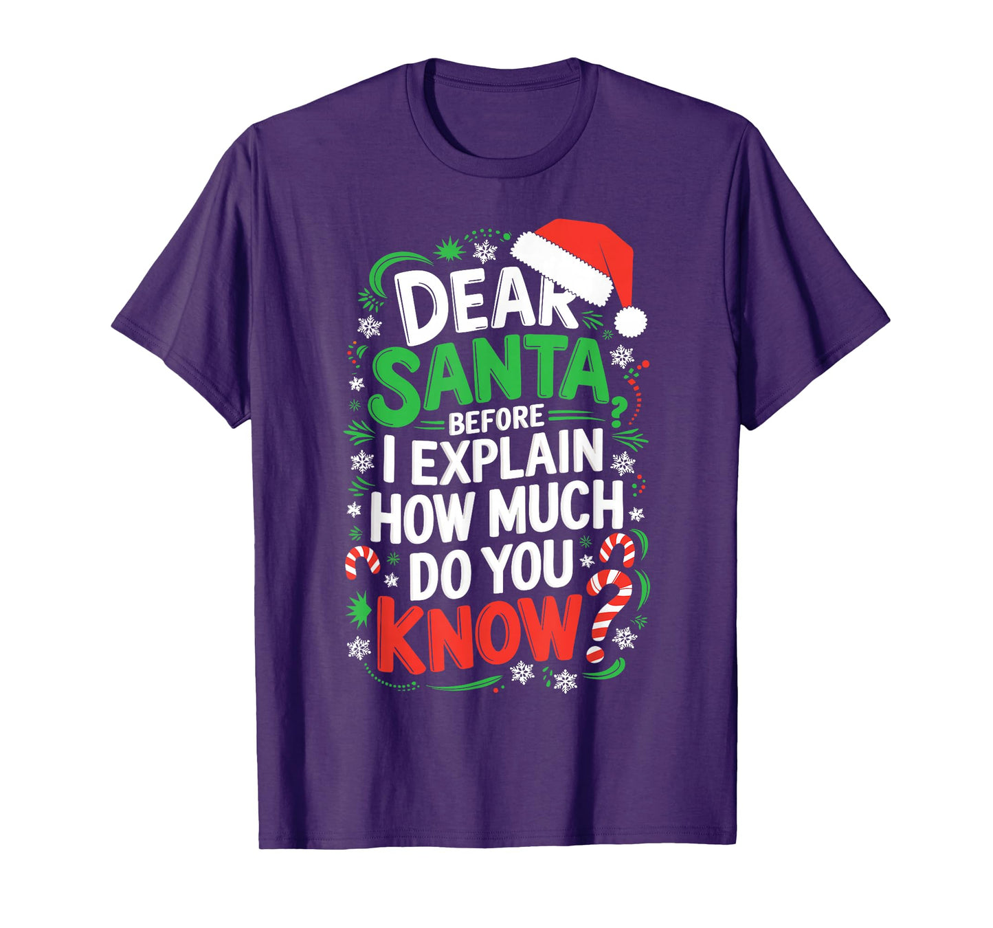 Dear Santa Before I Explain How Much Do You Know Shirt XMas T-Shirt