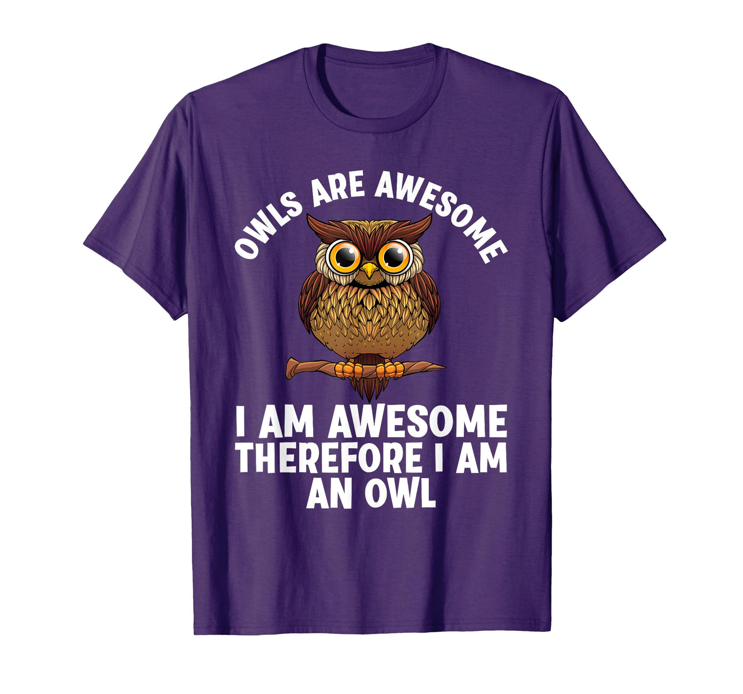 Funny Owl Design For Men Women Night Owl Animal Owl Lover T-Shirt, Small, Black