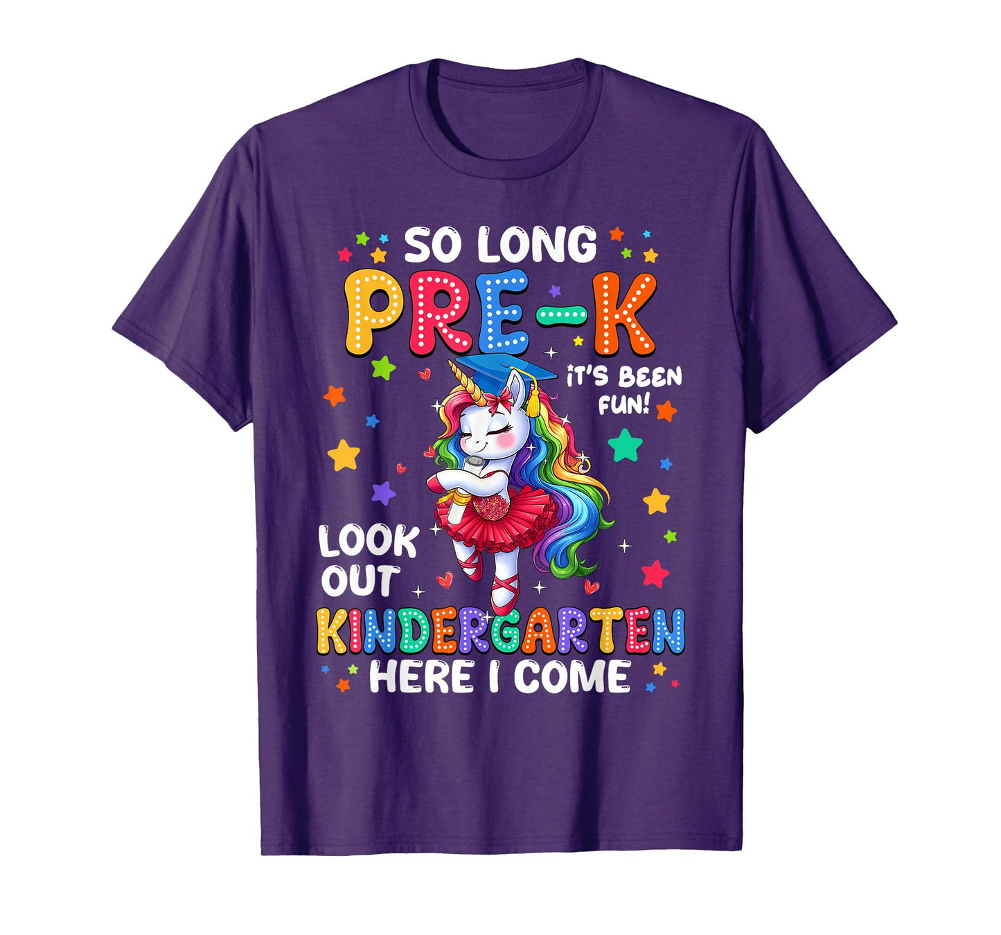 Pre-k Preschool Graduation Girls Kindergarten Here I Come T-Shirt