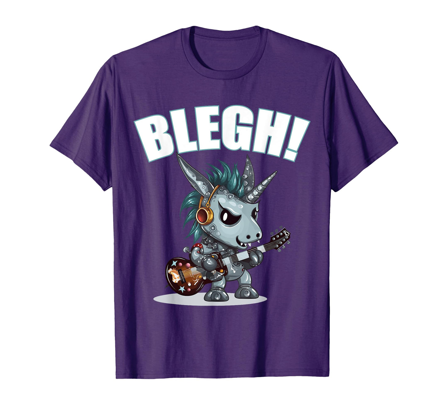Blegh Heavy Metal Metalcore Unicorn T-Shirt