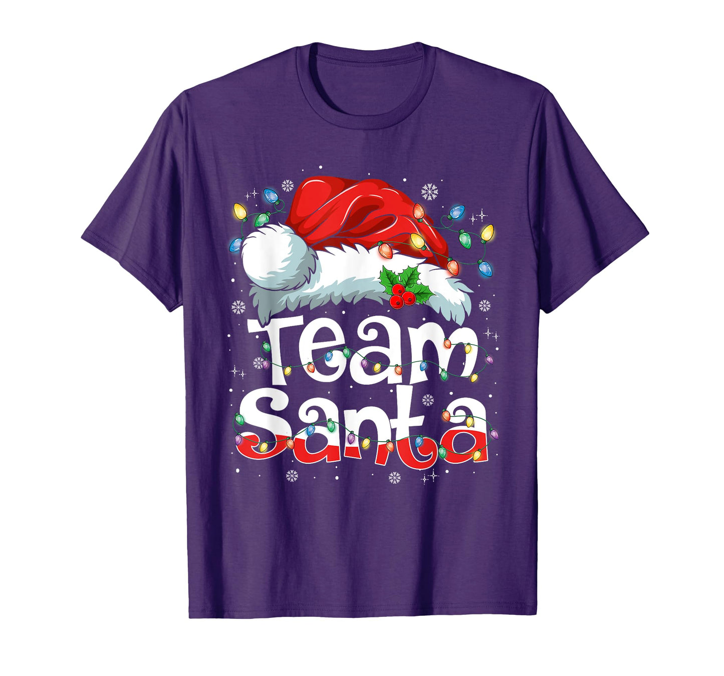 Team Santa Claus Christmas Family Matching Pajama Funny Xmas T-Shirt