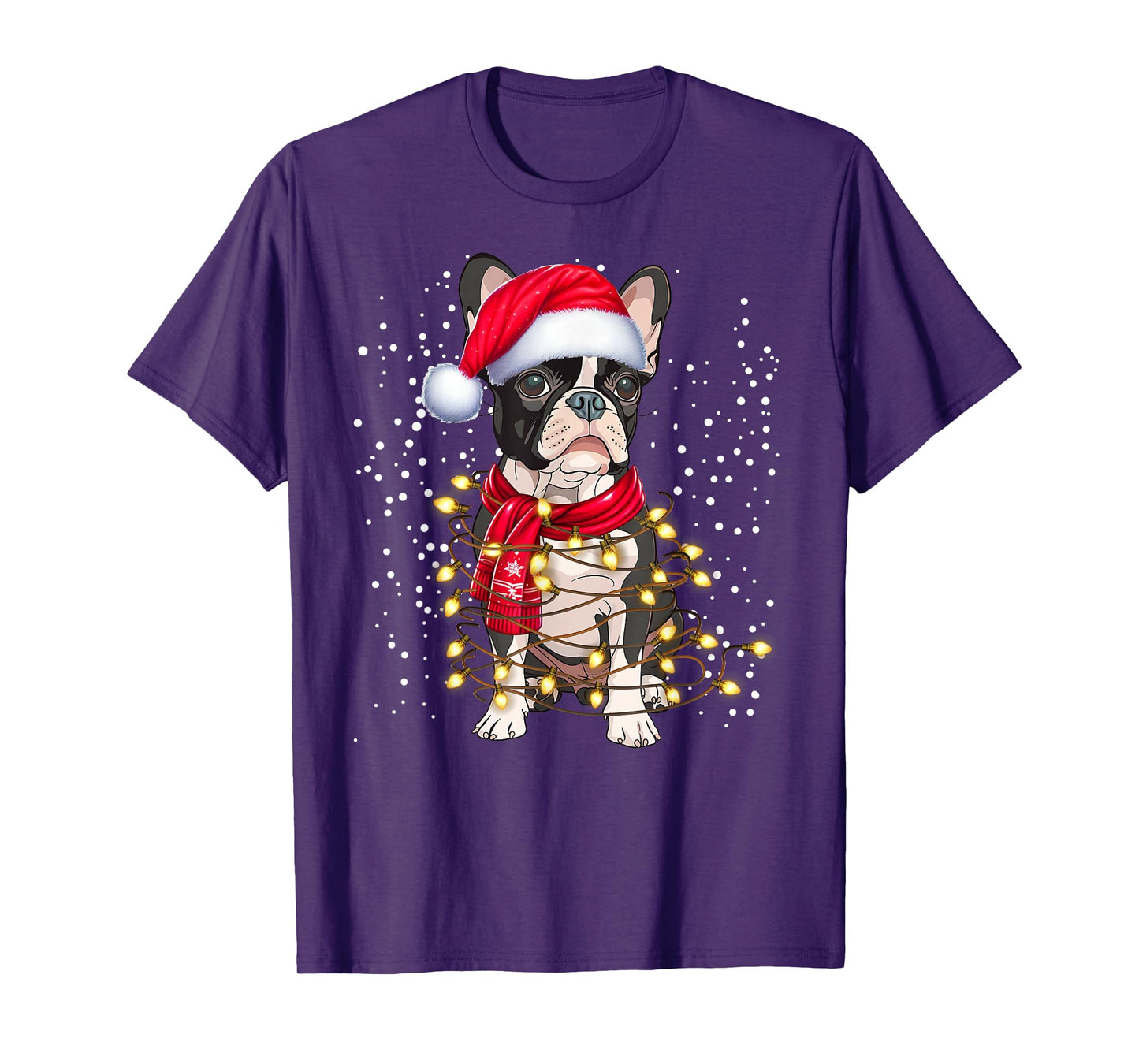 Boston Terrier dog Ugly Christmas Dog Xmas T-Shirt for Men Women Kids