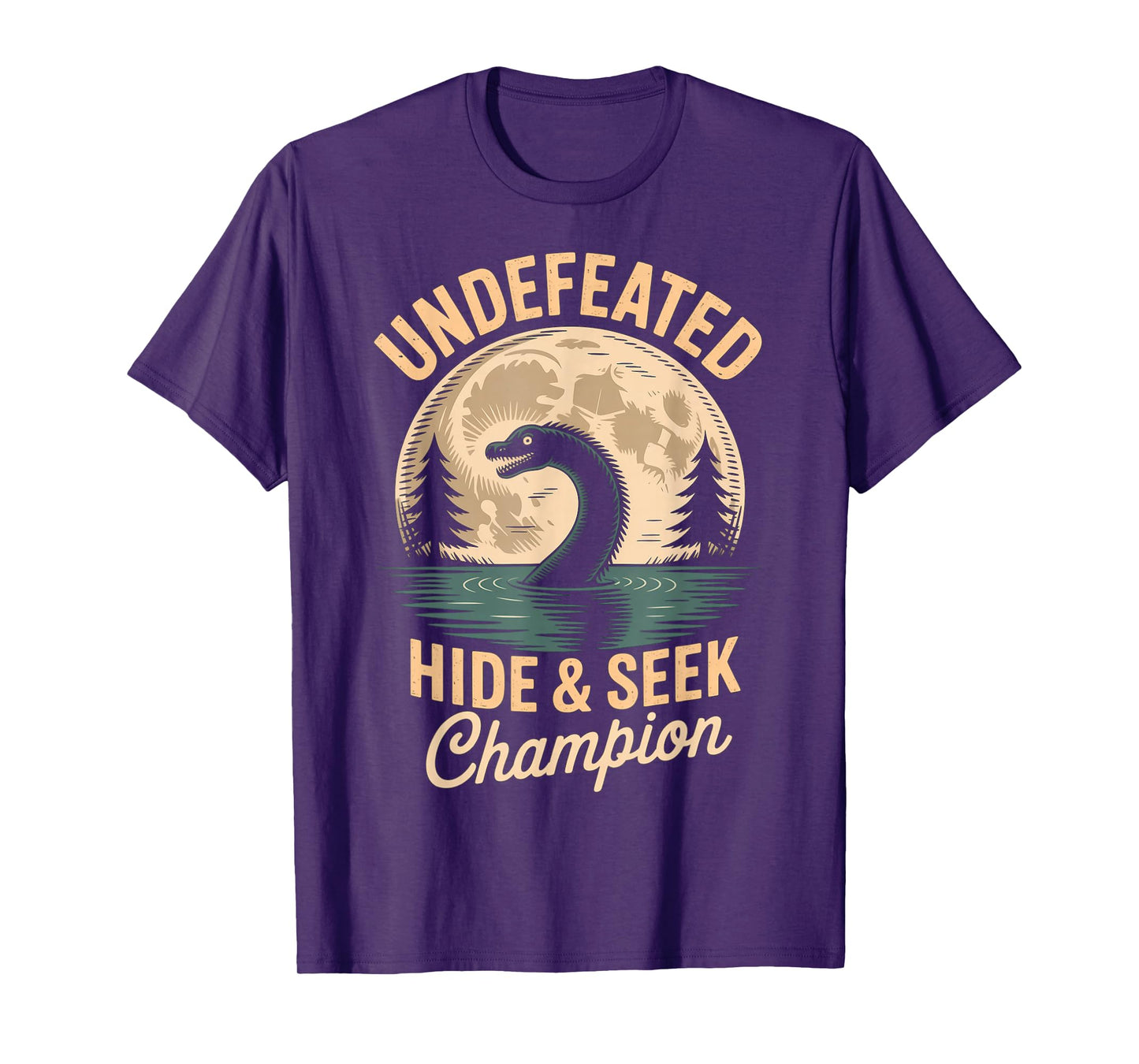 Hide and Seek Champion Cryptid Nessie Loch Ness Monster T-Shirt