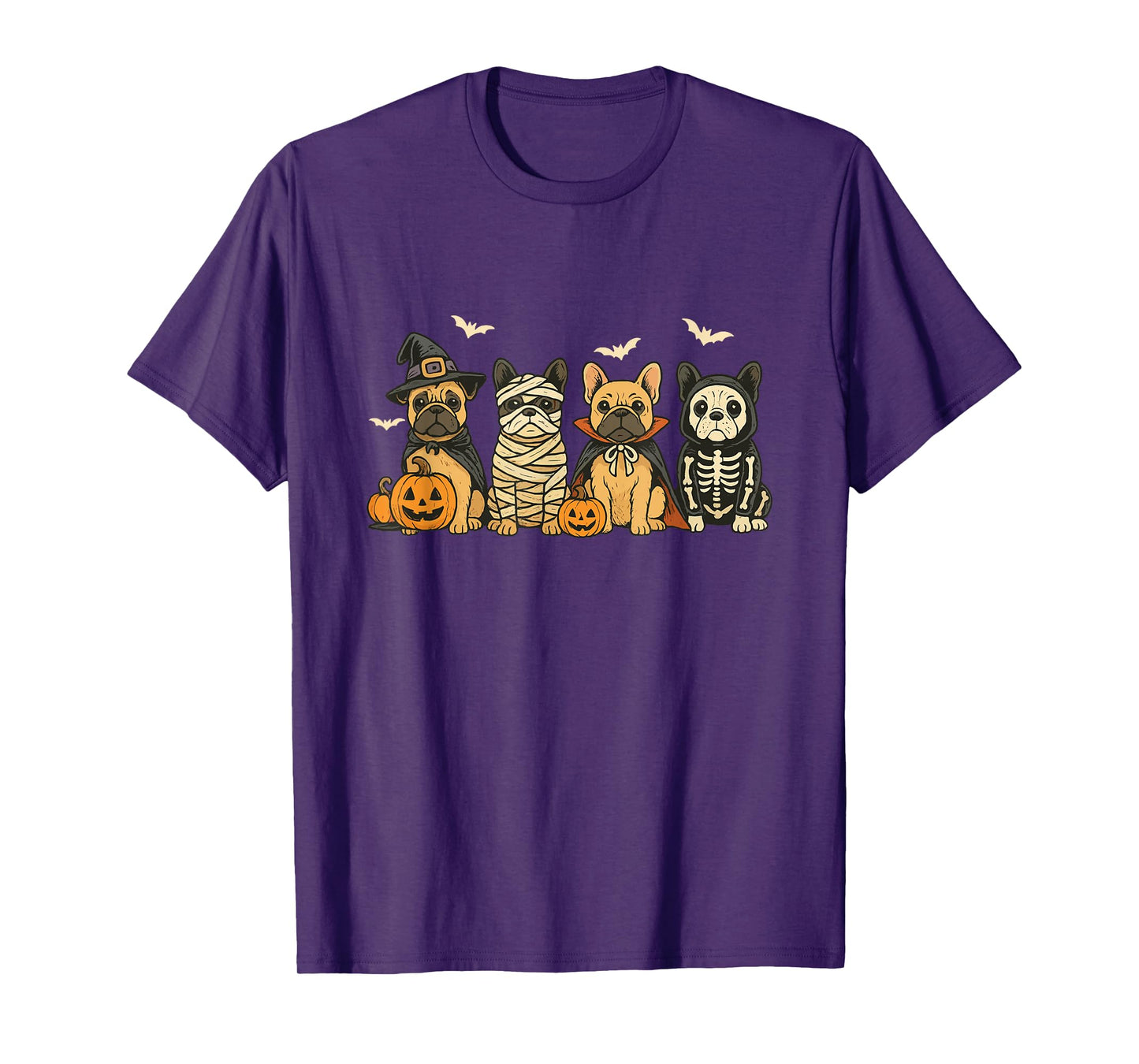 Mummy French Bulldog Halloween French Bulldog Witch Dog Mom T-Shirt