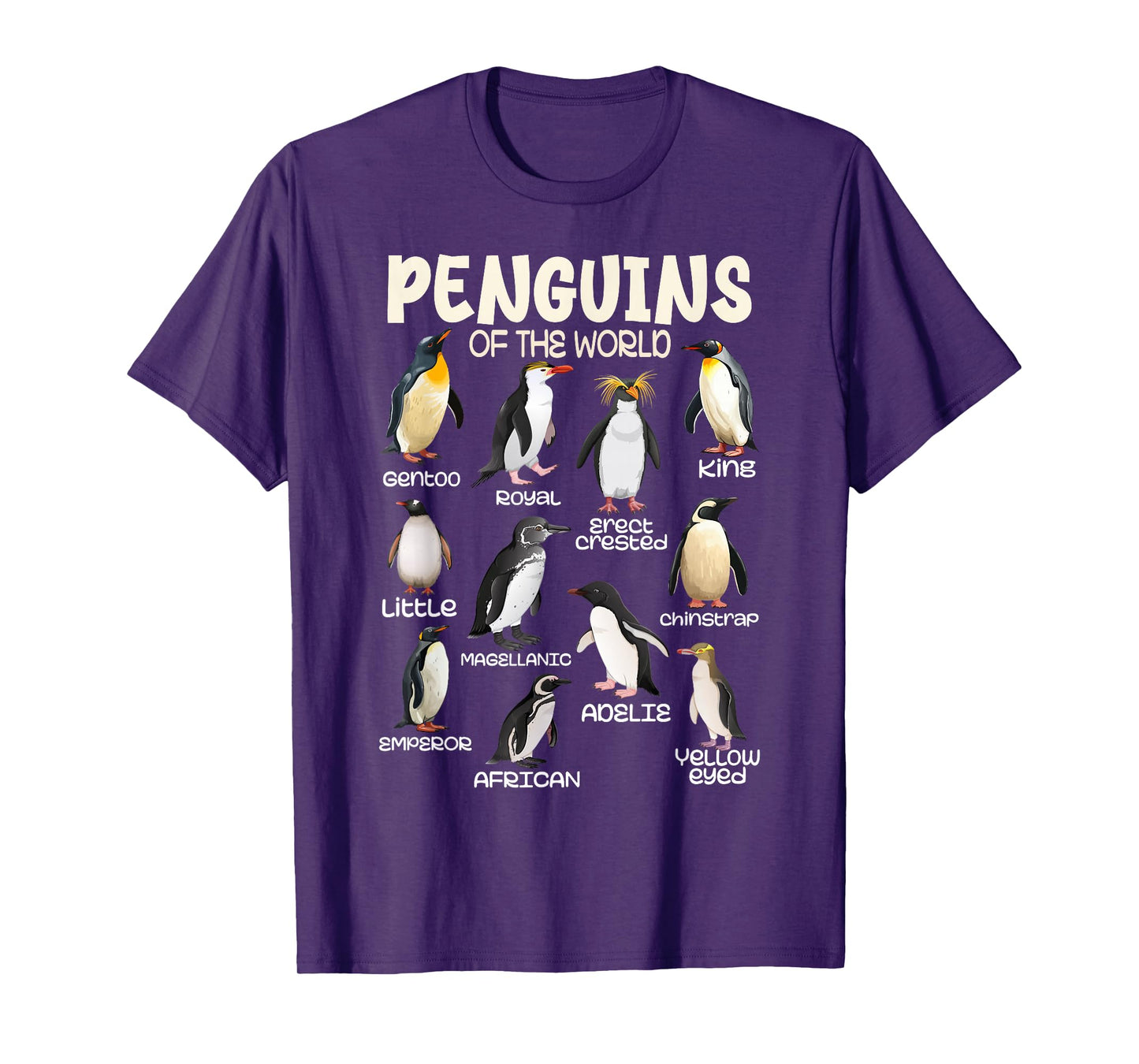 Penguin Tees Penguins Animals of the World Penguin Lovers T-Shirt