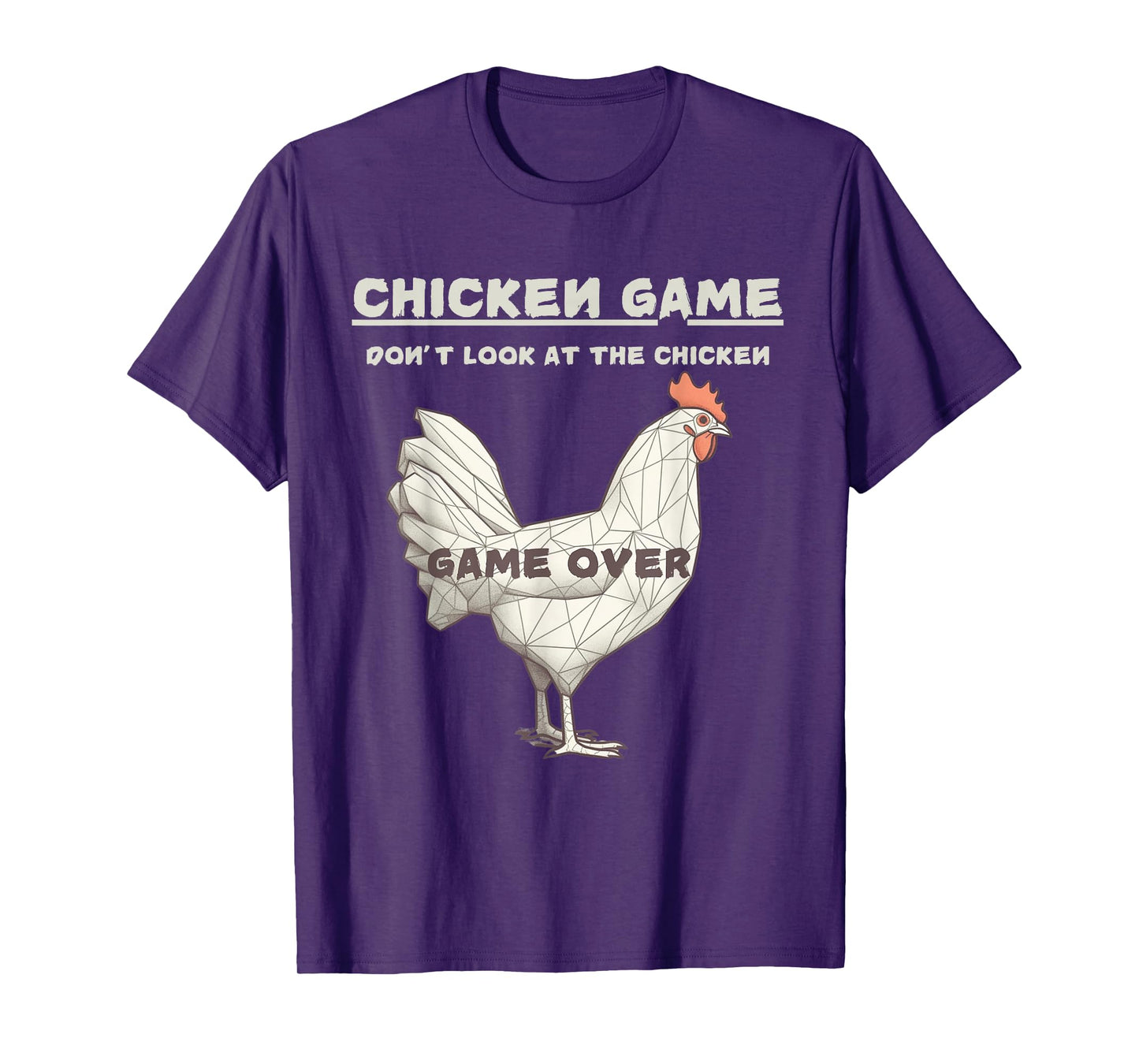 A Design Chicken Game Don't Look At This Chicken Game Over Black Unisex Adult T-Shirt