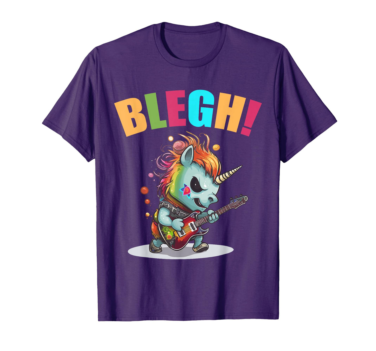 Blegh Heavy Metal Metalcore Unicorn T-Shirt