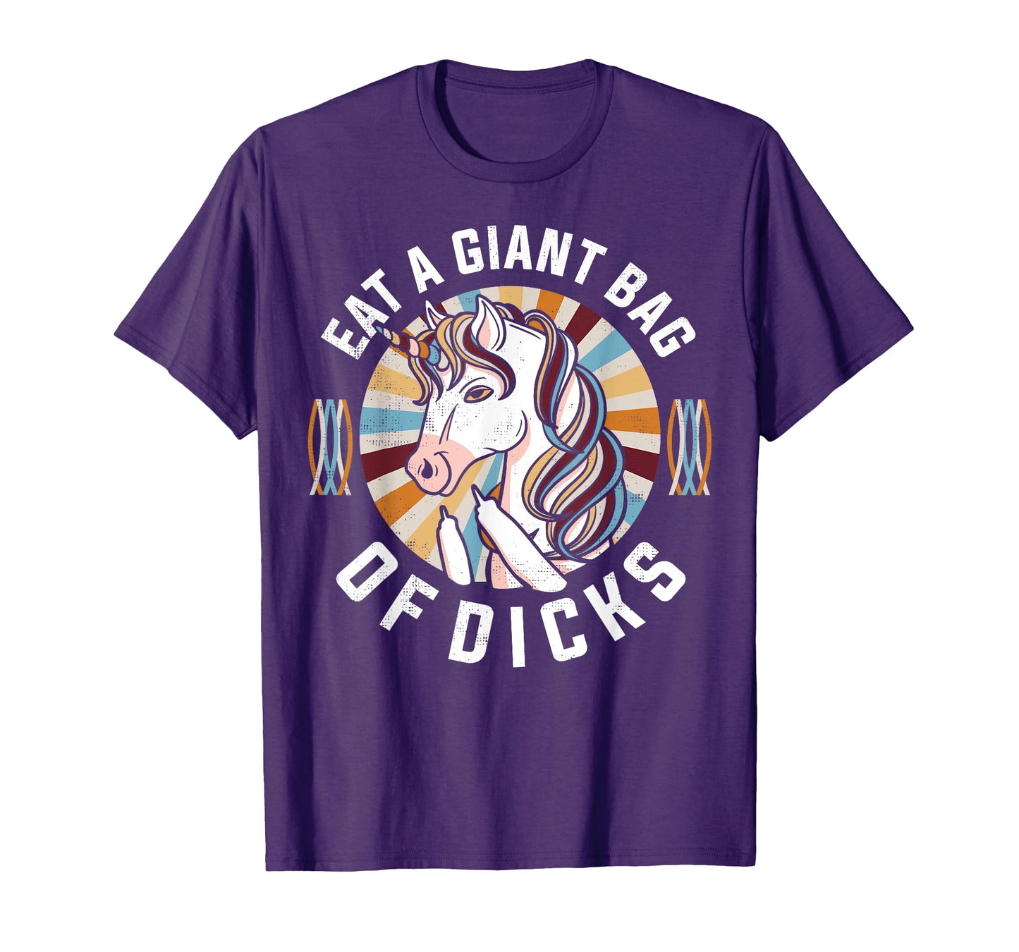 Funny Unicorn T-Shirt - Eat A Bag Of Dicks Joke Tee T-Shirt
