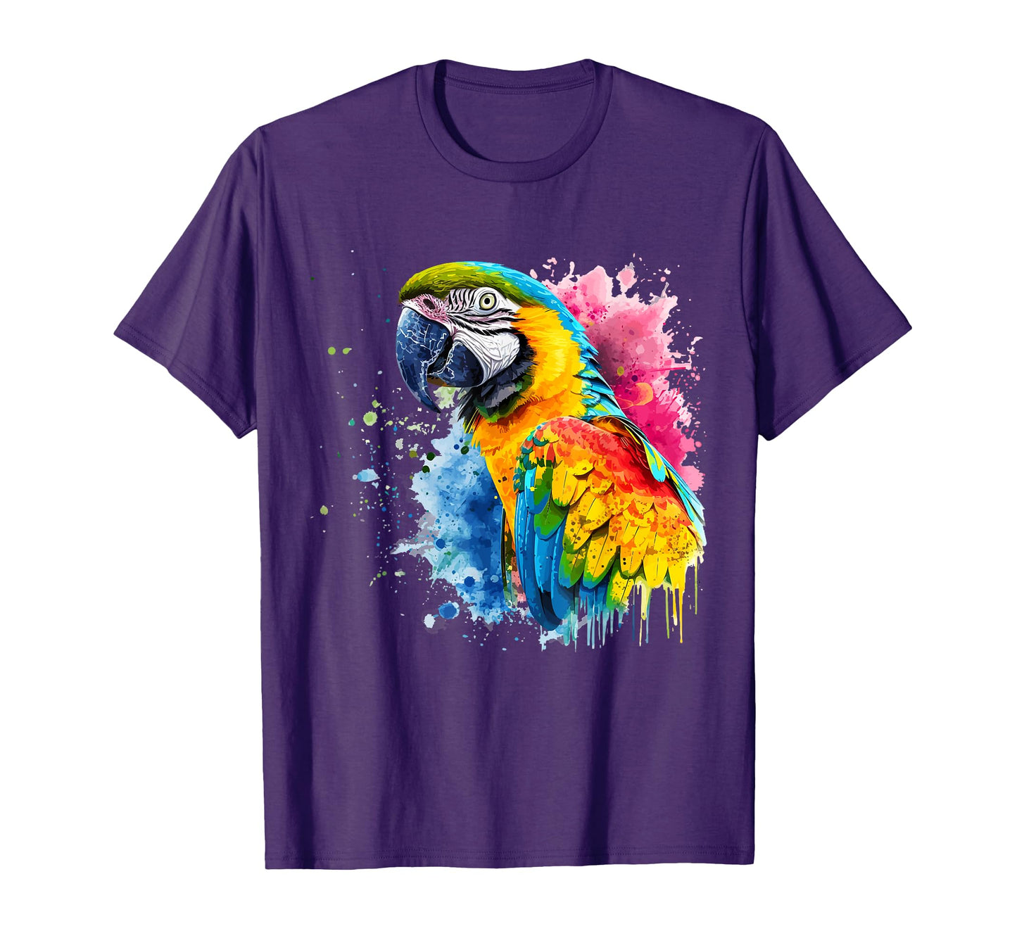 Colorful Parrot Watercolor T-Shirt