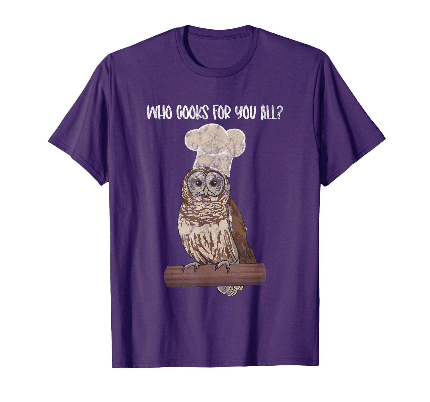 Barred Owl Chef owl lover, bird fan birder T-Shirt