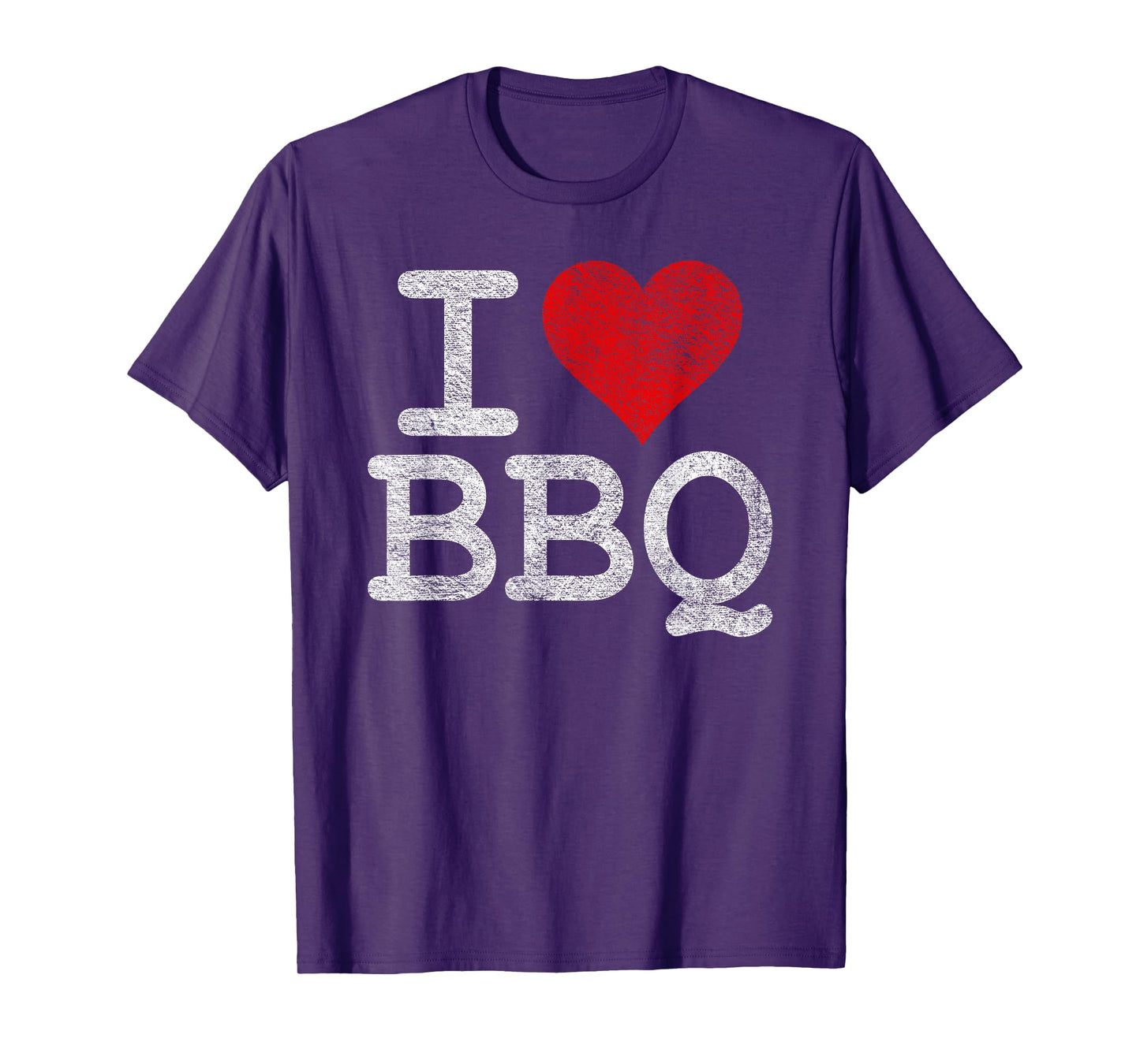 I LOVE BBQ I HEART BARBECUE GRILL SMOKER OUTDOOR COOKERY T-Shirt