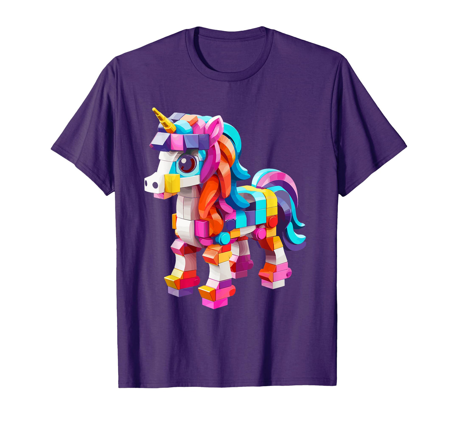 Master Builder Bricks Blocks Play Toys Unicorn T-Shirt