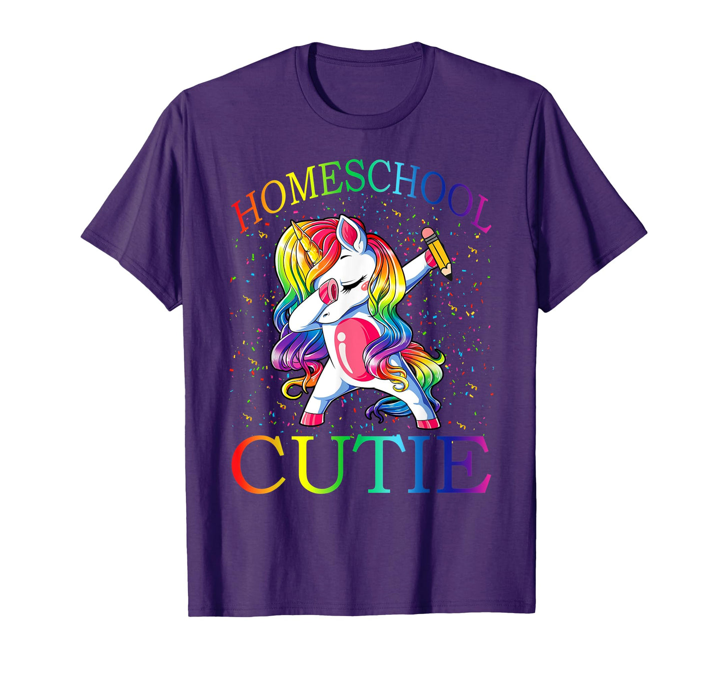 First Day Of School Homeschool Cutie Unicorn T-Shirt