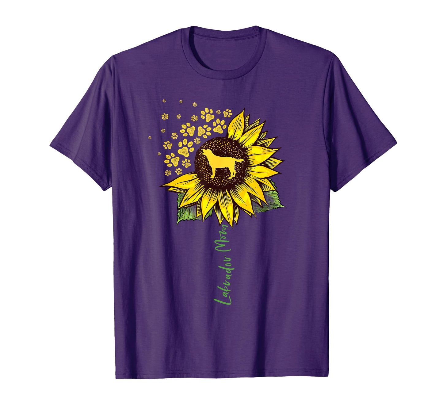 Labrador Mom Sunflower Labrador Retriever Gifts Dog Mom Mama T-Shirt for Men Women Girls Kids