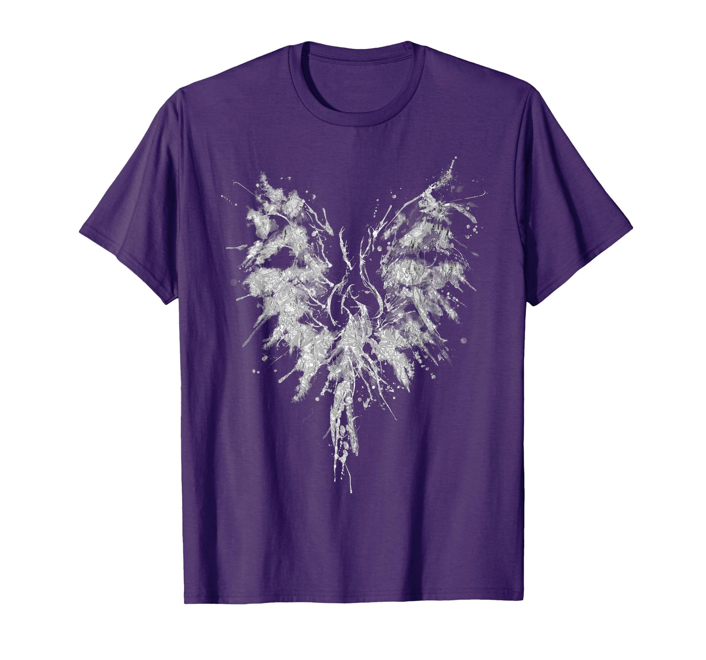 Abstract Watercolor Phoenix Inkblot Bird T-Shirt