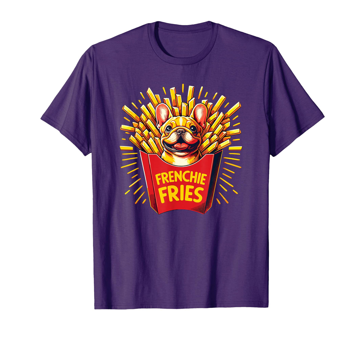 Frenchie Fries - Cute French Bulldog Funny Fries T-Shirt for Men Women Girls Kids