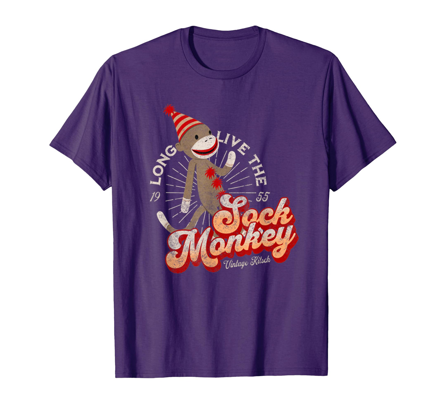 Long Live the Sock Monkey Est 1955 Cute Sock Monkey T-Shirt