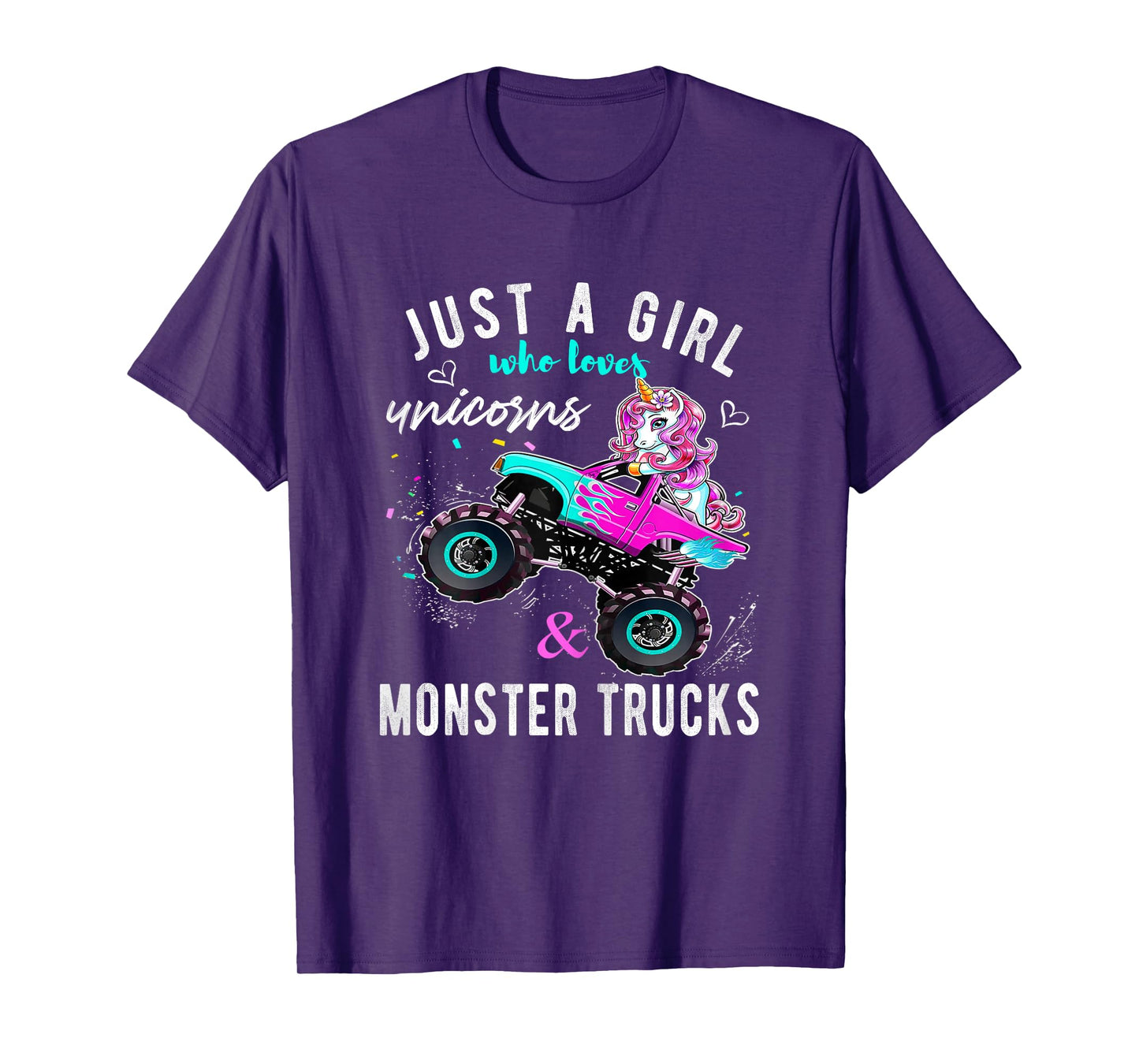 Unicorn Drive a Monster Truck -Unicorn Birthday Daughter T-Shirt