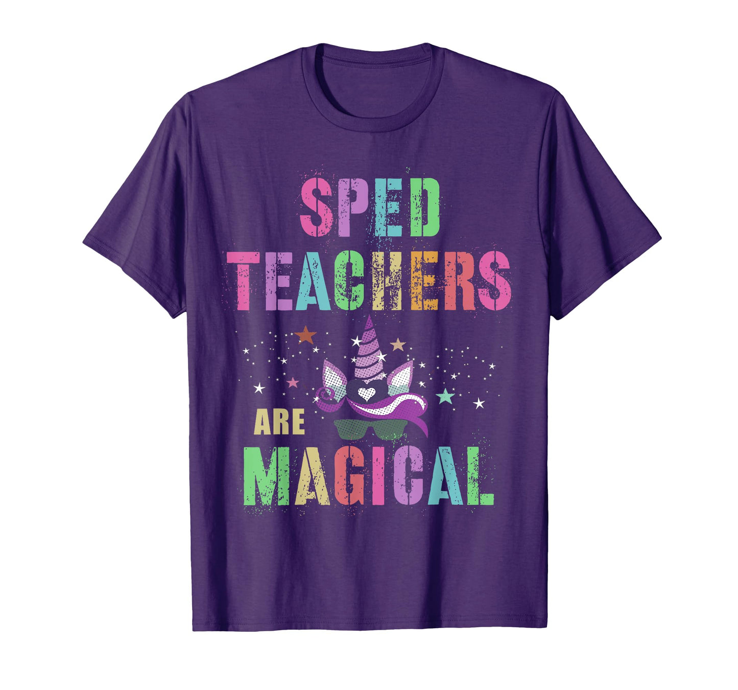 Funny SPED TEACHERS ARE MAGICAL I'm Unicorn School Squad T-Shirt