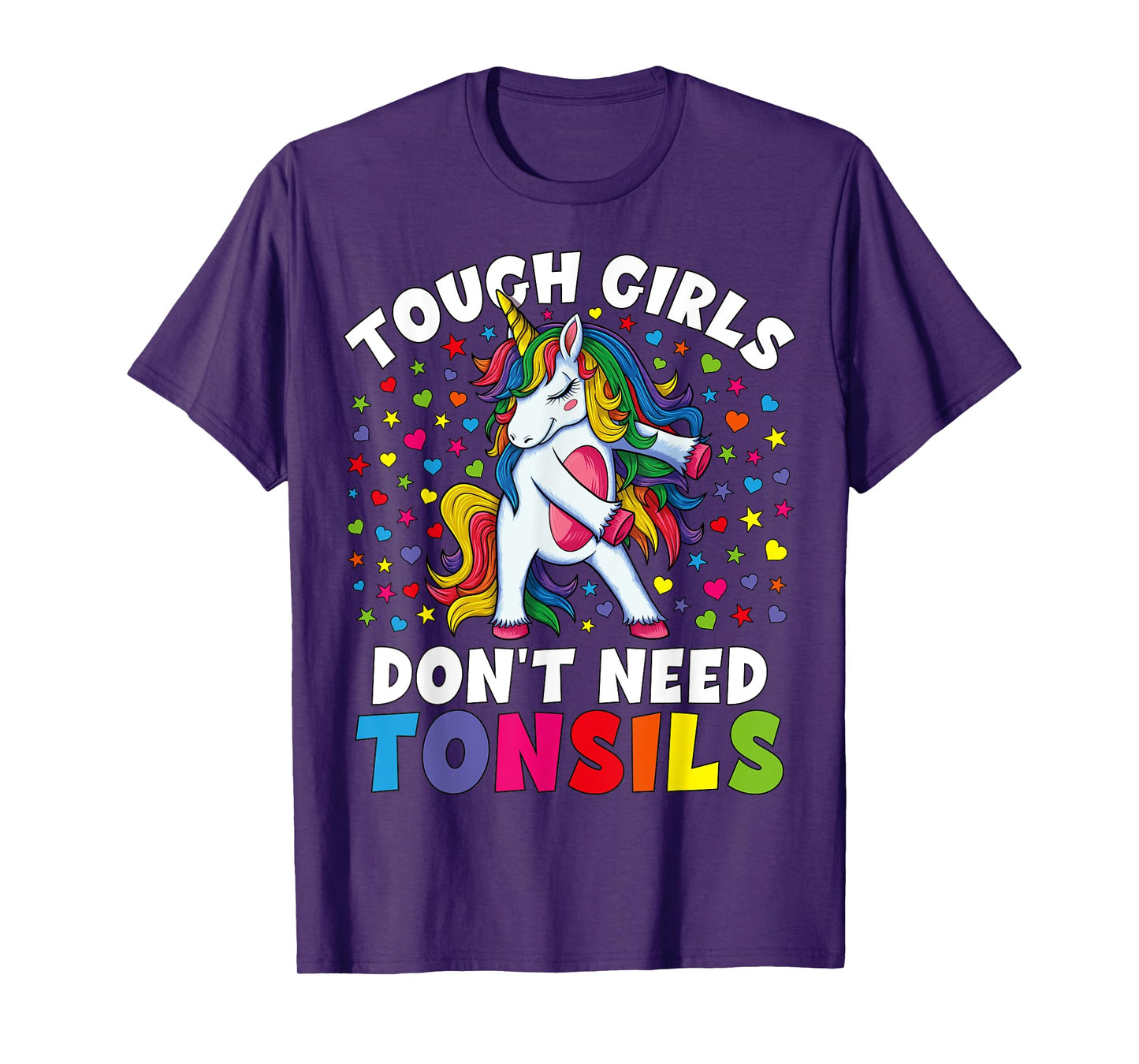 Tonsil Surgery Recovery Gift Girls Unicorn Tonsil Removal T-Shirt