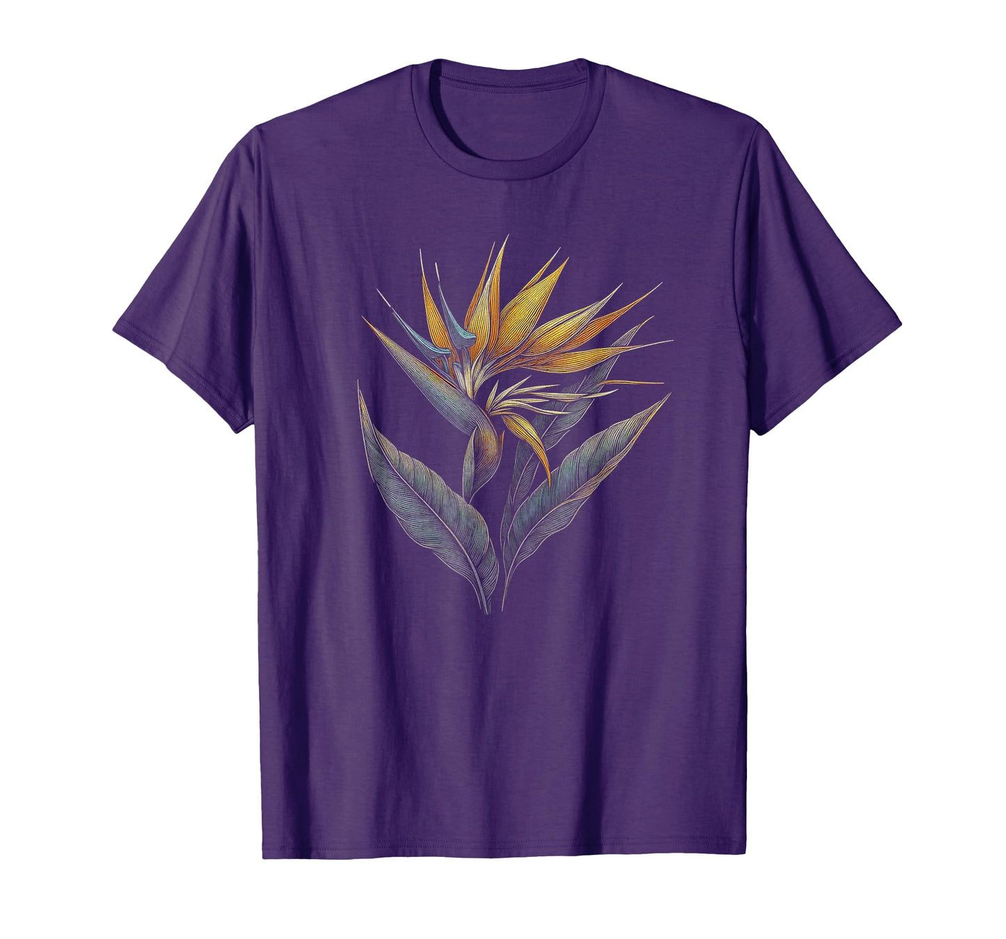 Bird Of Paradise Flower Art Design For Women And Men T-Shirt