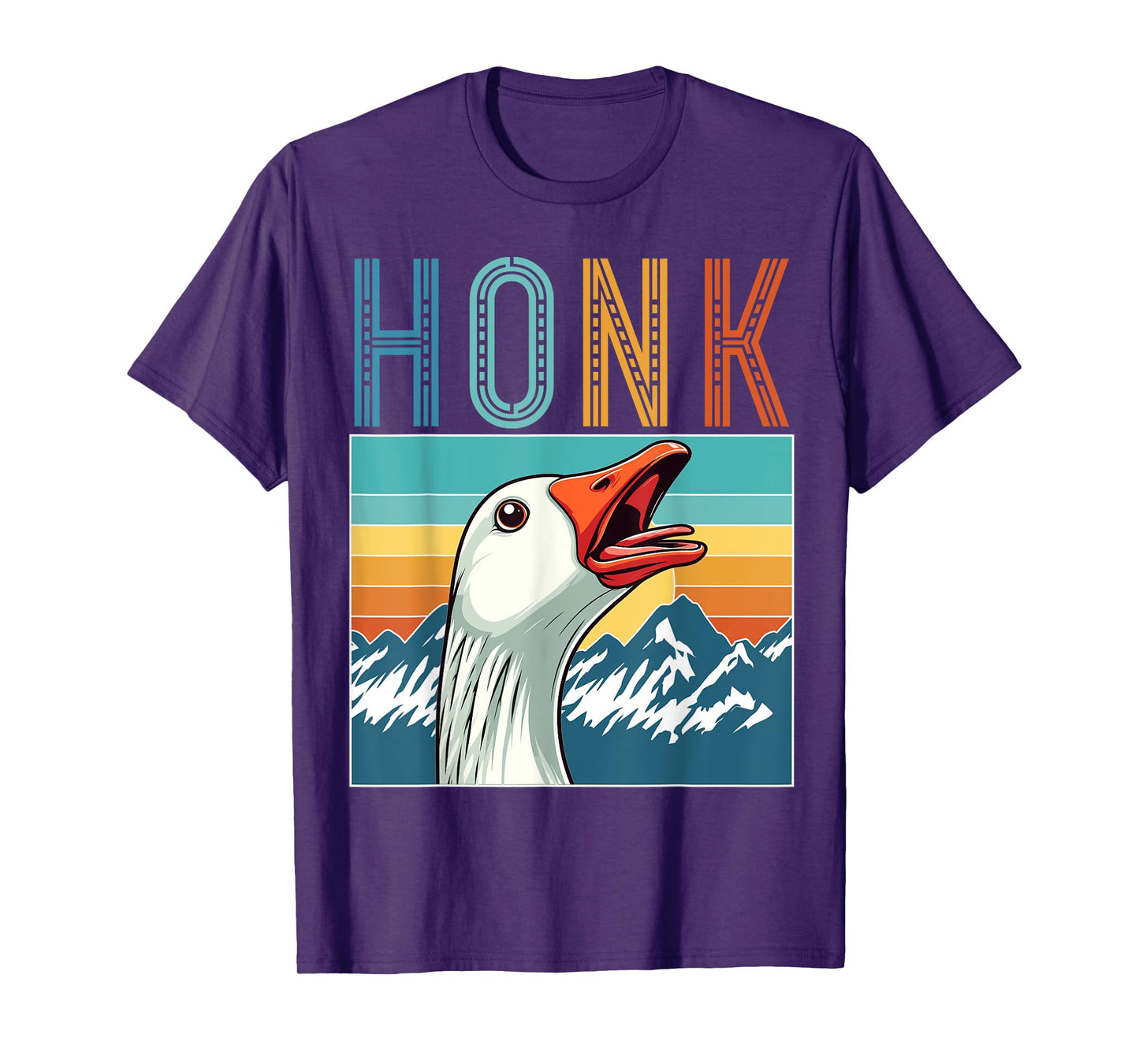 Funny Goose Honk Retro Vintage T-Shirt