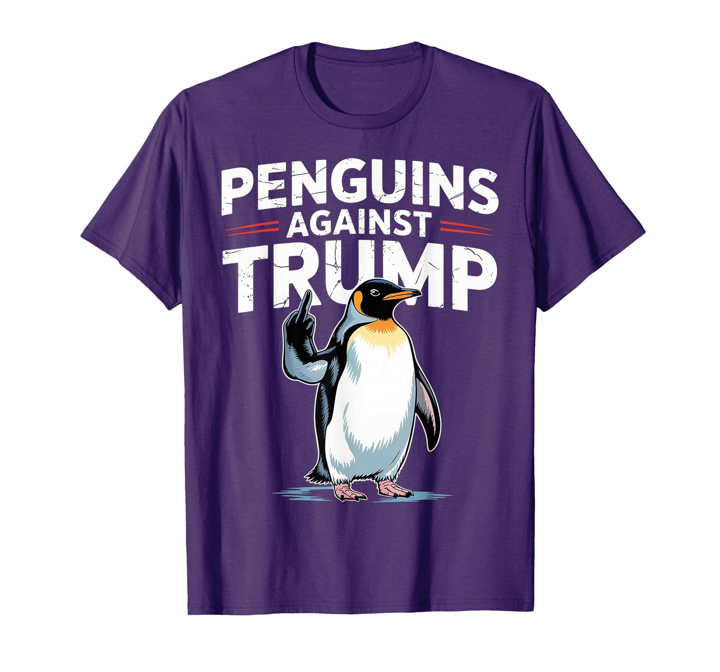 Penguin Flippers Up Resist Funny Penguins Against Trump T-Shirt