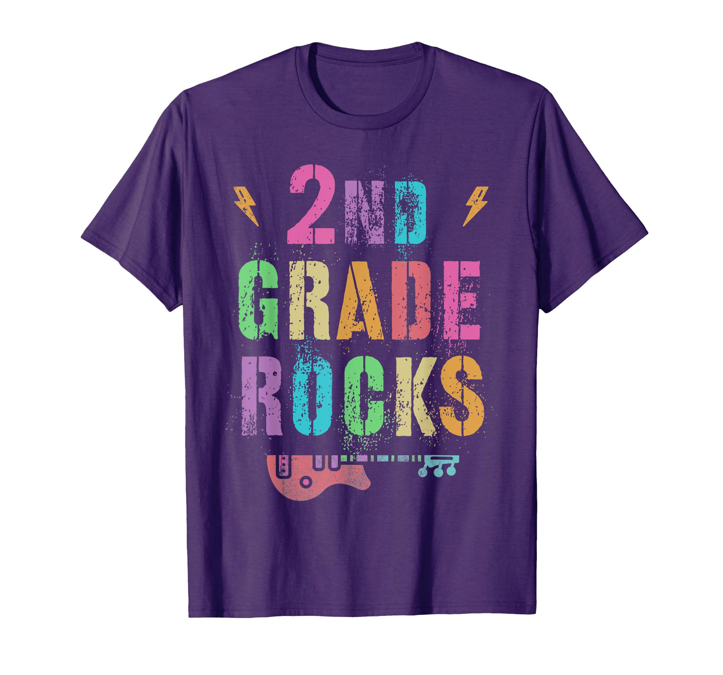 2nd GRADE ROCKS Teacher SECOND Grader Rockstar Team Vintage T-Shirt