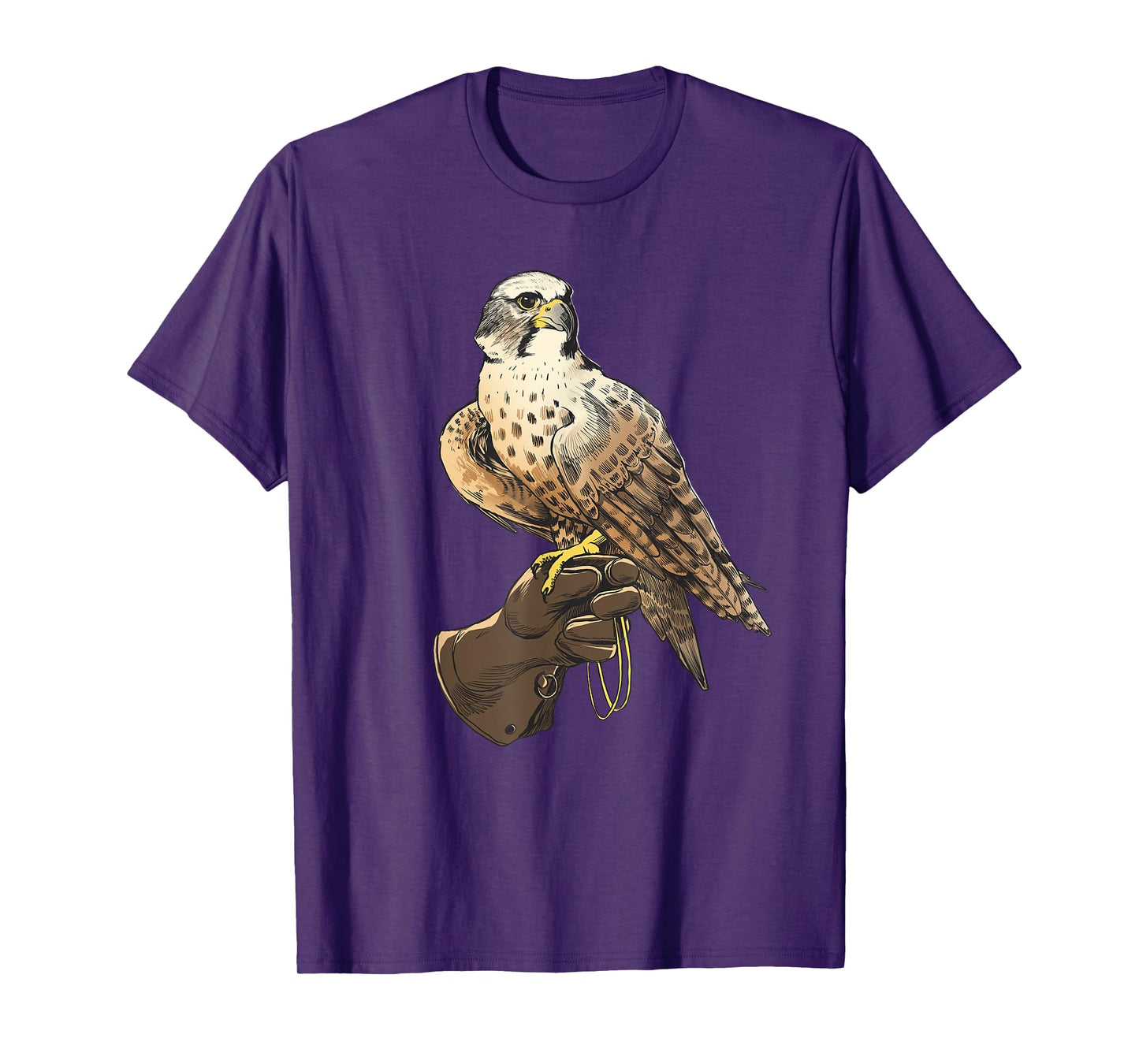 "Falcon Bird on Gloves for bird lover, nature lover T-Shirt