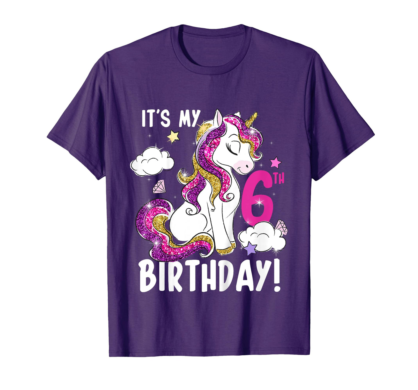 It's My 6th Birthday Unicorn T-Shirt