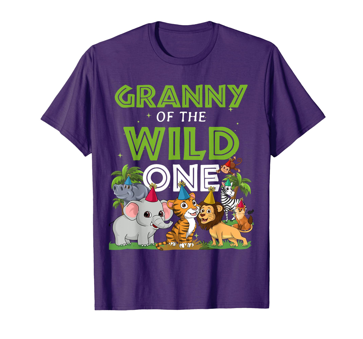 Granny of the Wild One Zoo Birthday Safari Jungle Animal T-Shirt